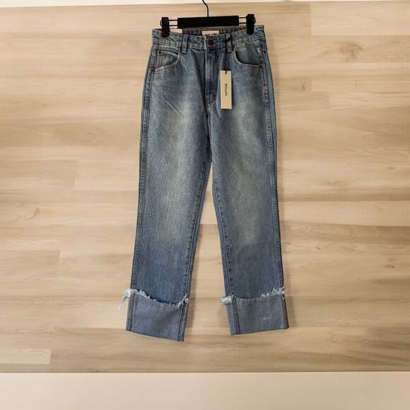 Rolla's Australia Original Cropped Straight Jeans Women High Rise Sz-AU- 8/US-26 - Picture 1 of 12